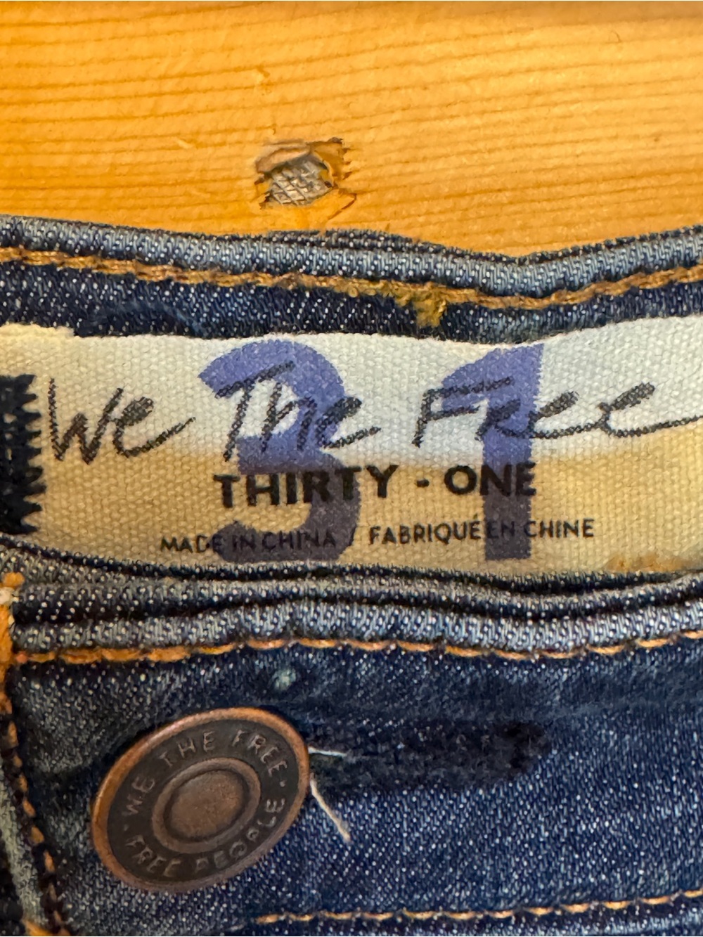 Free People Just Float On Button Fly Extreme Flare Jeans Size 31 Bell Bottom - Picture 12 of 12